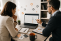 Dirigeante analysant ses actions de développement commercial afin d'améliorer la visibilité sur ses futures opportunités.