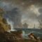 Peinture classique représentant des marins luttant contre la tempête près d’un phare, métaphore du dirigeant submergé par l’administratif.