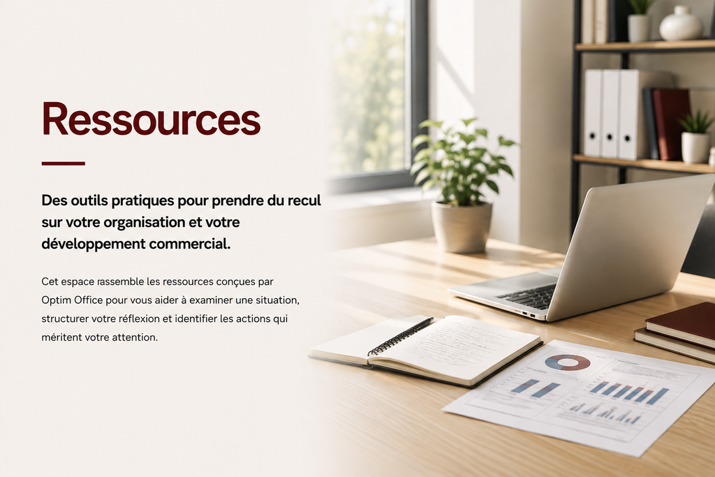 Ressources Optim Office pour structurer l’organisation et le développement commercial