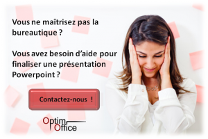 service de création de présentation Powerpoint délivré par Optim Office, services d'une secrétaire indépendante à Paris