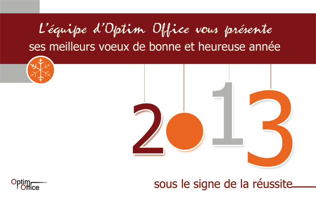 carte de voeux 2013 - Optim Office